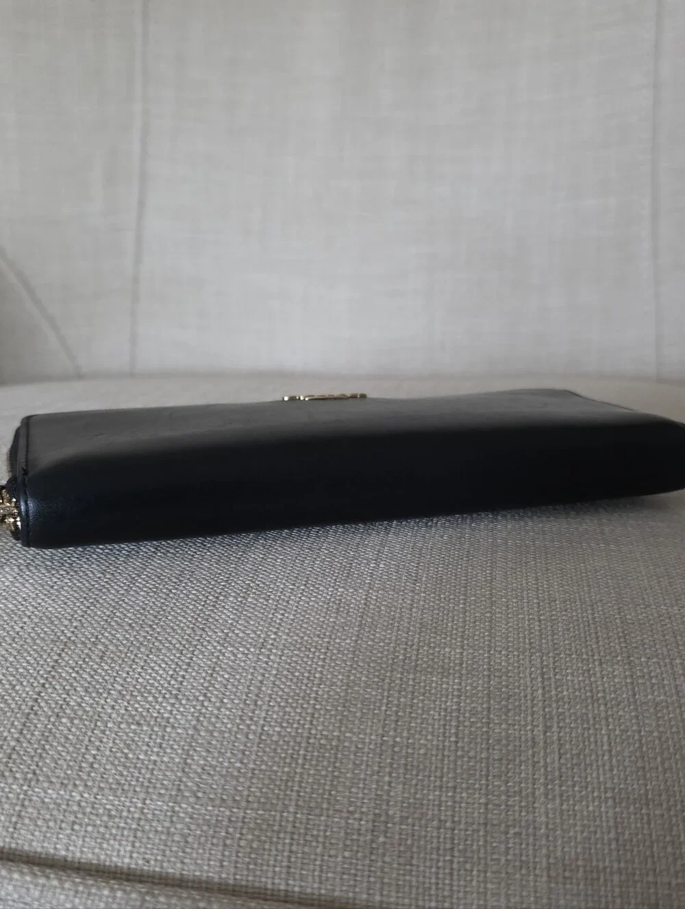 Coach Slim Black Leather Accordion Wallet
